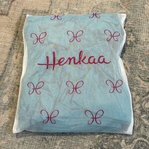 Henkaa Sakura teal midi convertible dress